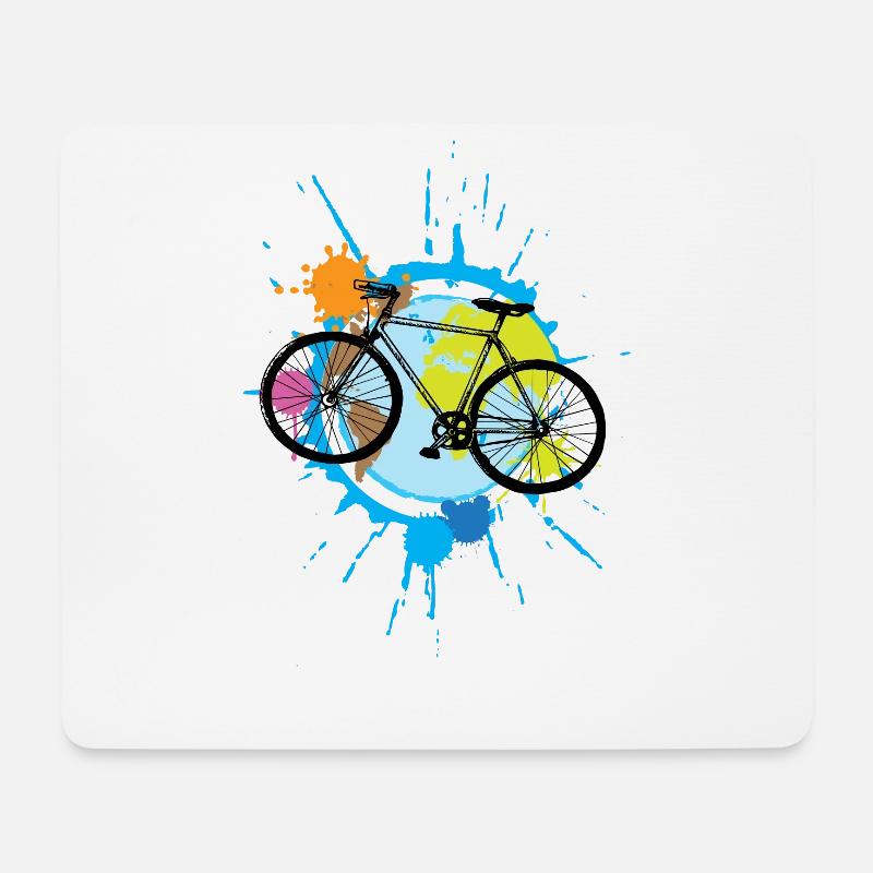 Lustiges Fahrrad Geschenk Spruch übers Radfahren - Mousepad (Querformat) - Weiß
