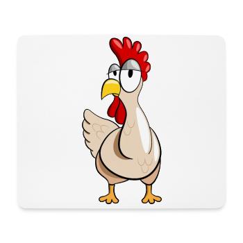 Drôle de poulet cadeau poulet poule élevage - Tapis de souris (format paysage) - blanc - Devant