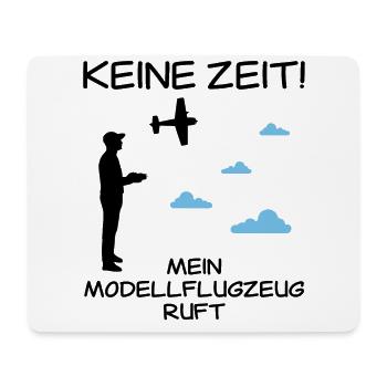 RC Flugzeug Lustiger Spruch Modellflug Geschenk - Mousepad (Querformat) - Weiß - Vorne