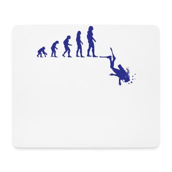 Plongée Évolution Plongée Filles Femmes Cadeau - Tapis de souris (format paysage) - blanc - Devant