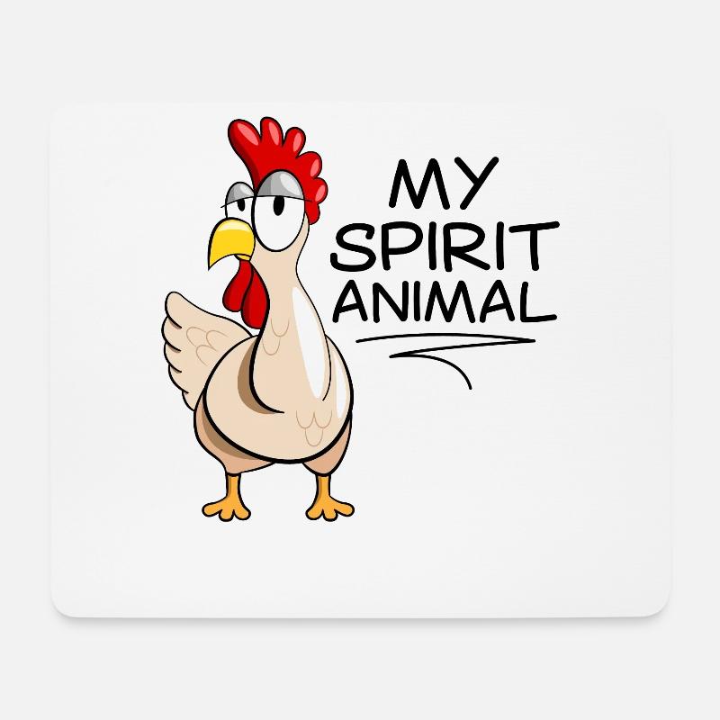 Hühner Huhn Geschenk Lustiger Spruch Hühnerhaltung - Mousepad (Querformat) - Weiß