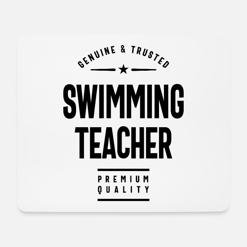 Schwimmen Lehrer Geschenk lustige Job-Titel - Mousepad (Querformat) - Weiß