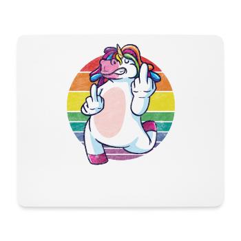 Lustiger Einhorn Spruch über Einhörner! - Mousepad (Querformat) - Weiß - Vorne
