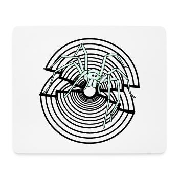 Spinne Fantasy Spinnennetz Haustiere Kinder cool - Mousepad (Querformat) - Weiß - Vorne