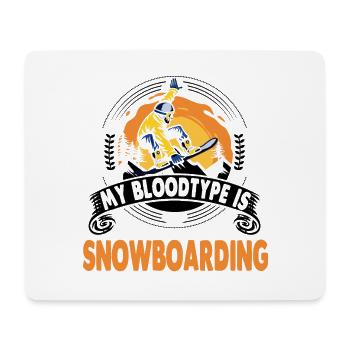 Snowboard snowboarder Snowboarder Cadeau - Tapis de souris (format paysage) - blanc - Devant