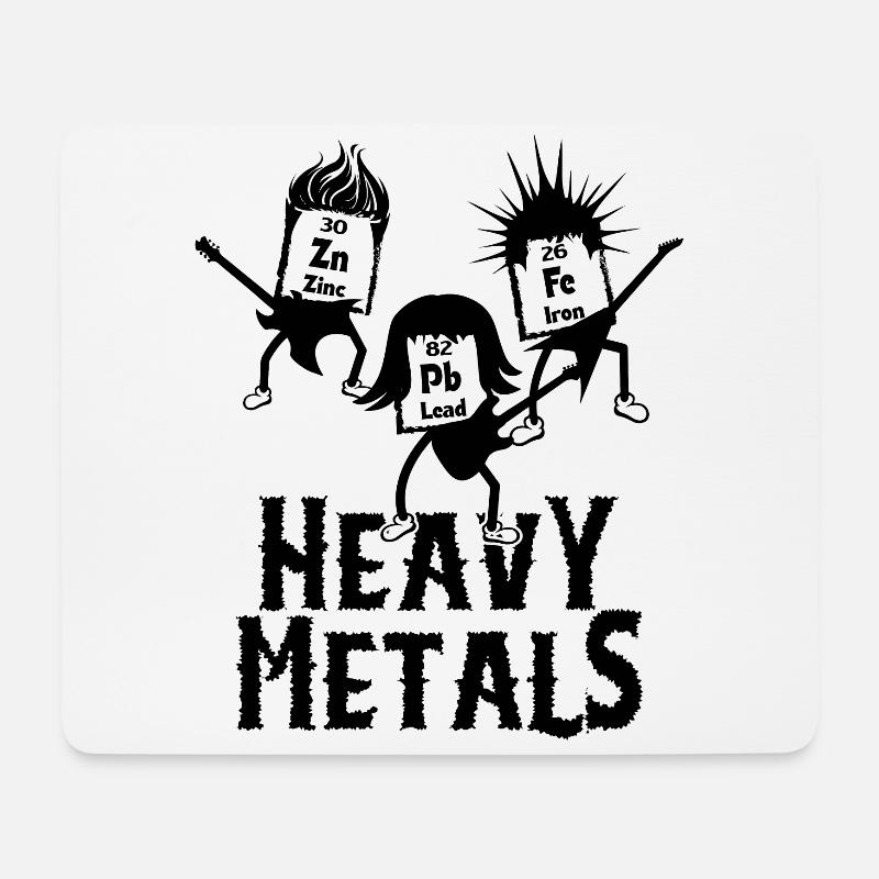 Heavy Metals Chemie Lehrer Studenten Geschenkidee - Mousepad (Querformat) - Weiß