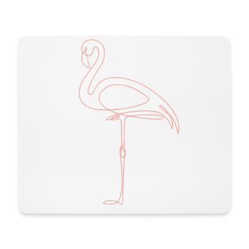 Flamingo One Line Art Abstract Art Gift - Mouse Pad (horizontal) - white - Front