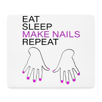 Nageldesign Maniküre Nail Design Spruch Geschenk - Mousepad (Querformat) - Weiß - Vorne