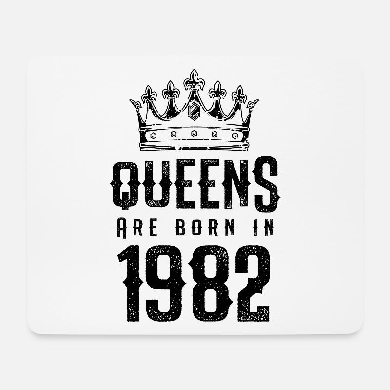 born in 1982 - Mousepad (Querformat) - Weiß