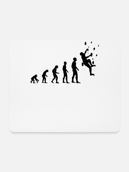 Kletterer Evolution Kletterwand Kletterhalle - Mousepad (Querformat) - Weiß