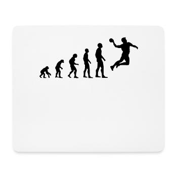 Handball Sport Handballspieler Evolution Geschenk - Mousepad (Querformat) - Weiß - Vorne