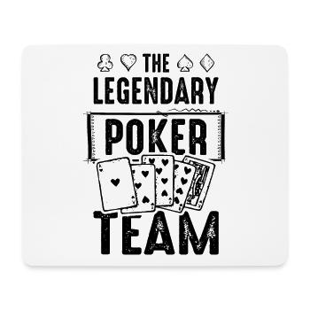 Équipe de poker - Tapis de souris (format paysage) - blanc - Devant