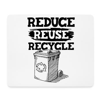 reduce recycle - Mouse Pad (horizontal) - white - Front