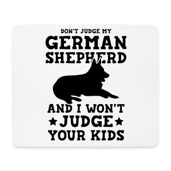 deutscher schäferhund - Mousepad (Querformat) - Weiß - Vorne