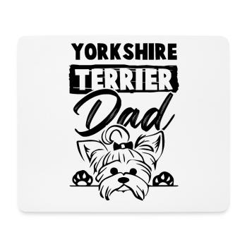 dad yorkshire terrier - Mouse Pad (horizontal) - white - Front
