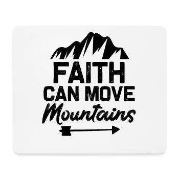 faith shifted mountains - Mouse Pad (horizontal) - white - Front