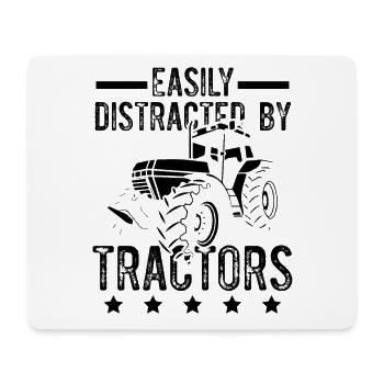 tracteur agriculteur - Tapis de souris (format paysage) - blanc - Devant