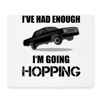 Lowrider Jumpcar Auto Lustiger Spruch Geschenk - Mousepad (Querformat) - Weiß - Vorne