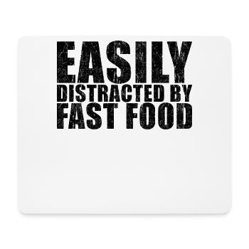 Fast Food Saying - Mouse Pad (horizontal) - white - Front
