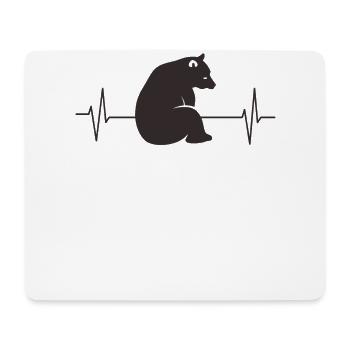 Ours Ours Brun Forêt Animaux Animal Lover Cadeau - Tapis de souris (format paysage) - blanc - Devant