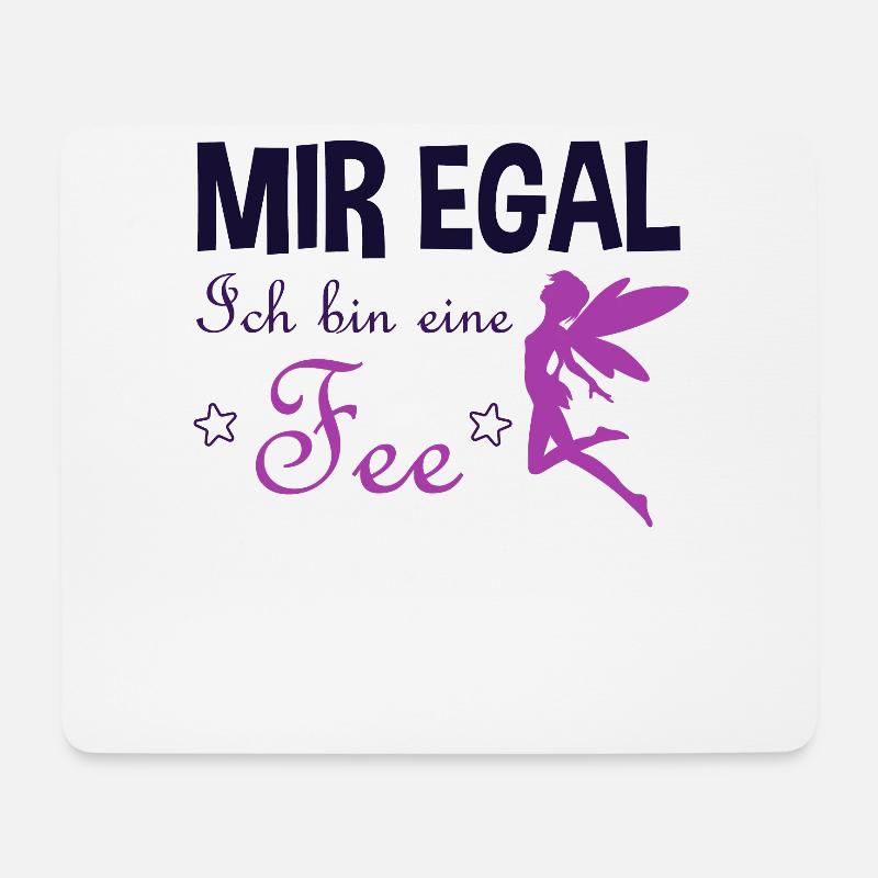 Fee Elfe Lustiger Spruch Damen Mädchen Geschenk - Mousepad (Querformat) - Weiß