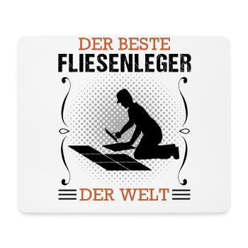 Fliesenleger Beruf Ausbildung Handwerker Geschenk - Mousepad (Querformat) - Weiß - Vorne