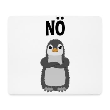 Böser Pinguin Nö Lustiger Spruch Geschenk - Mousepad (Querformat) - Weiß - Vorne