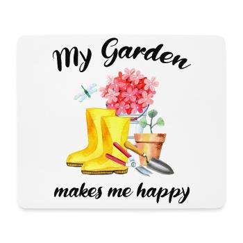 Garten Spruch Gärtner Hobbygärtner Geschenkidee - Mousepad (Querformat) - Weiß - Vorne