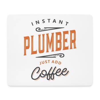 Plombier Drôle Titre du poste Profession - Tapis de souris (format paysage) - blanc - Devant