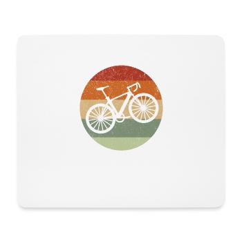 Gegenwind Formt den Charakter Fahrrad Spruch - Mousepad (Querformat) - Weiß - Vorne