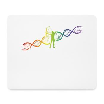 DNA Helix Rainbow Genetics Archery Colorful - Mouse Pad (horizontal) - white - Front