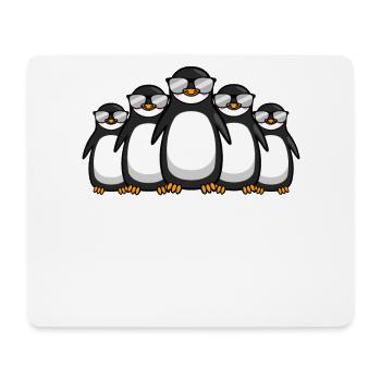 Lustige Pinguin Bande Mit Sonnenbrille Geschenk - Mousepad (Querformat) - Weiß - Vorne