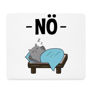 Böse Katze Nö Lustiger Spruch Geschenk - Mousepad (Querformat) - Weiß - Vorne