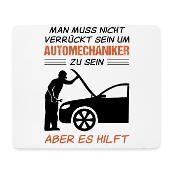 Automechaniker Beruf Lustiger Spruch Geschenk - Mousepad (Querformat) - Weiß - Vorne