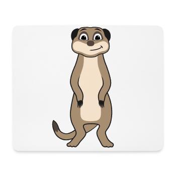 Cadeau d’amoureux des suricates Drôles d’animaux - Tapis de souris (format paysage) - blanc - Devant