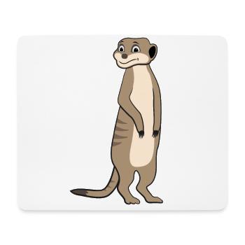 Cadeau d’amoureux des suricates Drôles d’animaux - Tapis de souris (format paysage) - blanc - Devant