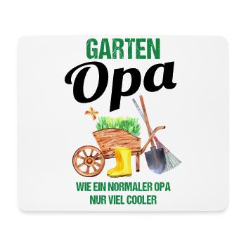 Garten Opa Lustiger Spruch Geschenk Herren - Mousepad (Querformat) - Weiß - Vorne