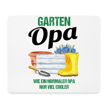 Garten Opa Lustiger Spruch Geschenk Herren - Mousepad (Querformat) - Weiß - Vorne