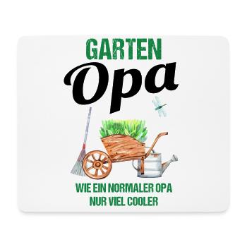Garten Opa Lustiger Spruch Geschenk Herren - Mousepad (Querformat) - Weiß - Vorne