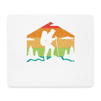 Born to hike National Parks Vintage - Mouse Pad (horizontal) - white - Front