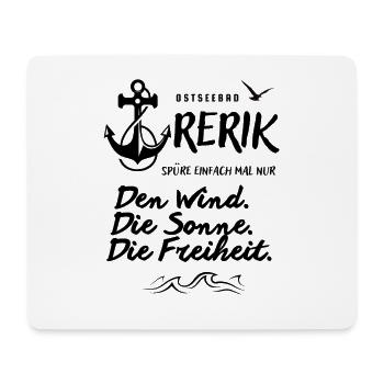 Rerik, Ostseebad spüre den Wind, die Sonne Spruch - Mousepad (Querformat) - Weiß - Vorne