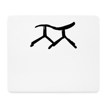 Korean letter Jj - Mouse Pad (horizontal) - white - Front