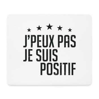 j'peux pas j'ai pas envie - Tapis de souris (format paysage) - blanc - Devant