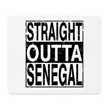 Senegal Straight outta Senegal - Mousepad (Querformat) - Weiß - Vorne