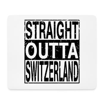 Suisse Tout droit sortie Suisse - Tapis de souris (format paysage) - blanc - Devant