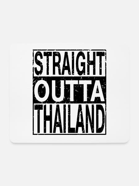 Thailand Straight outta Thailand - Mousepad (Querformat) - Weiß