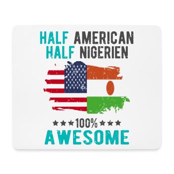 Halb Amerikaner Halb Nigrer - Mousepad (Querformat) - Weiß - Vorne