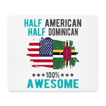 Half American Half Dominican - Mouse Pad (horizontal) - white - Front