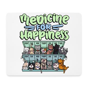 Meine Glückliche Medizin Jeden Tag Pille - Mousepad (Querformat) - Weiß - Vorne