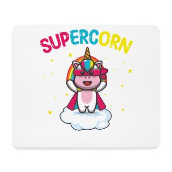 Supercorn | Cute unicorn | Unicorn Shirt | - Mouse Pad (horizontal) - white - Front